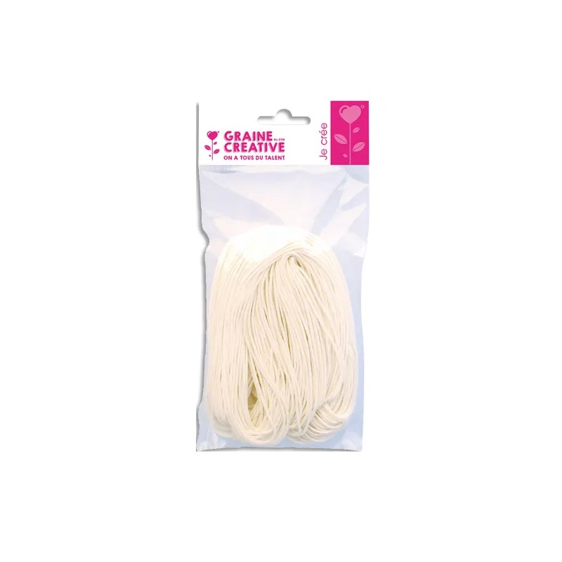 Mèche coton pour bougie x50m