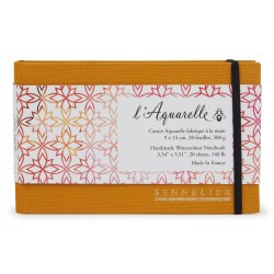 Carnet spiralé L'Aquarelle Sennelier 300 g/m², 20 feuilles