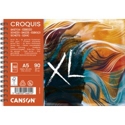 Carnet spiralé Croquis XL 90 g/m², 80 fls A5 (14.8x21 cm)