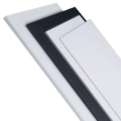 Lot de 4 cartons mousse mixte blanc / noir , plaque 50x70 cm