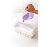 Moule à savon en silicone rectangulaire avec séparateurs