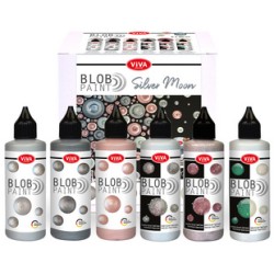 Set de peinture Blob Paint métallisée 6x 90 ml - Viva Décor
