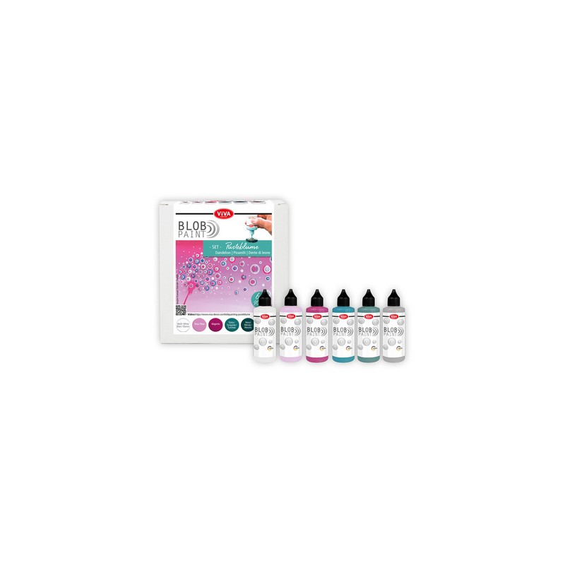 Set de peinture Blob Paint 6x 90 ml - Viva Décor