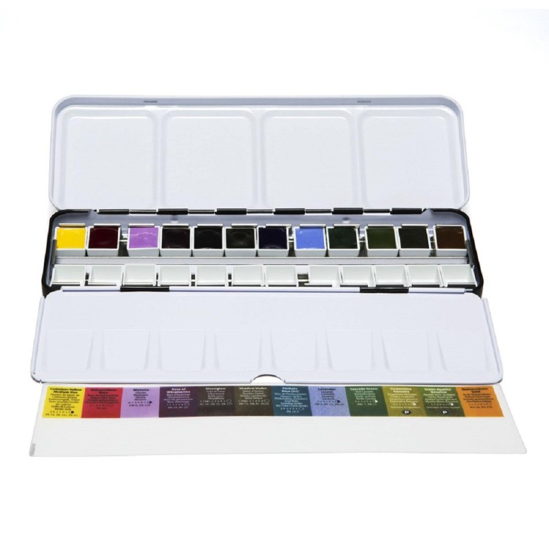 Boite en métal Inspiration aquarelle extra-fine Daniel Smith de 12 1/2 godets