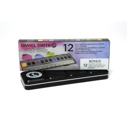 Boite en métal Inspiration aquarelle extra-fine Daniel Smith de 12 1/2 godets