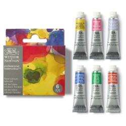 Set de 6 tubes 5 ml d'aquarelle extra-fine Winsor et Newton
