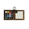 Mini-palette en bois de 15 couleurs d'aquarelle Gansaï