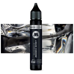 Recharge Liquid Chrome Mirror Effect Molotow, flacon de 30 ml