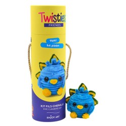 Kit créatif Fils chenille - Twisties Friends, Toki le paon