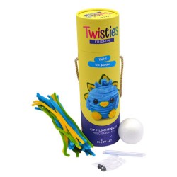Kit créatif Fils chenille - Twisties Friends, Toki le paon