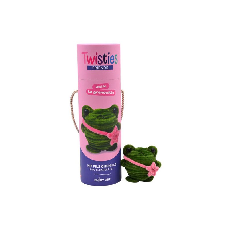 Kit créatif Fils chenille - Twisties Friends, Zalie la grenouille