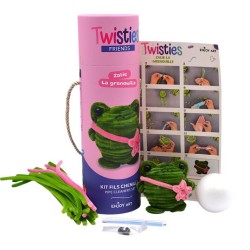 Kit créatif Fils chenille - Twisties Friends, Zalie la grenouille