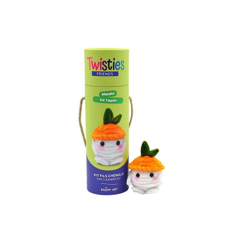 Kit créatif Fils chenille - Twisties Friends, Moshi le lapin
