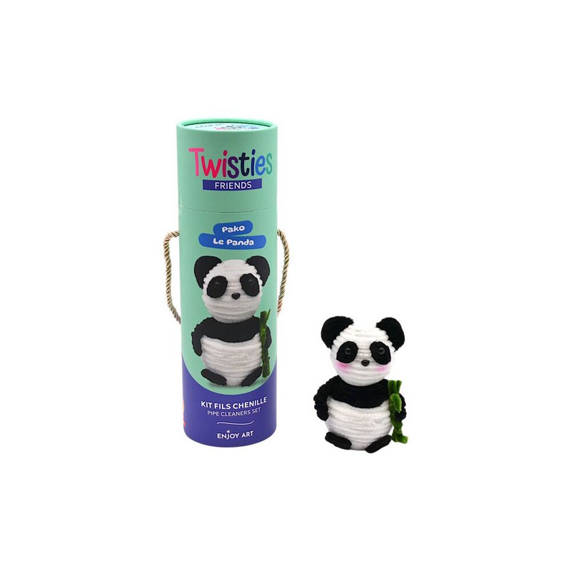 Kit créatif Fils chenille - Twisties Friends, Pako le panda