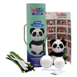 Kit créatif Fils chenille - Twisties Friends, Pako le panda