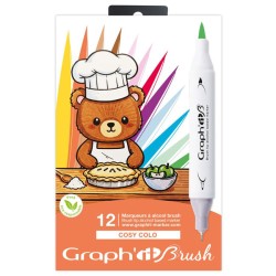 Set de 12 marqueurs Brush Graph'It - Cosy Colo