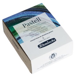 Set 6 demi-pastels Schmincke - Bleus calmes et vert frais