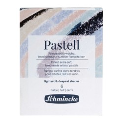 Set 6 demi-pastels Schmincke - Nuances claires et profondes