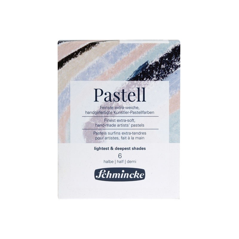 Set 6 demi-pastels Schmincke - Nuances claires et profondes
