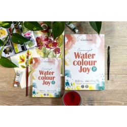 Bloc aquarelle Watercolour Joy 300 g/m², feuilles collées 1 côté