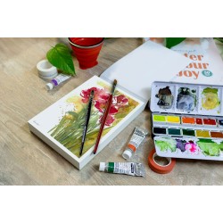Bloc aquarelle Watercolour Joy 300 g/m², feuilles collées 1 côté