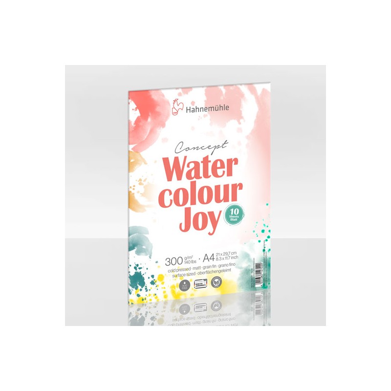 Feuilles de papier aquarelle Watercolour Joy 300 g/m², 10 fls