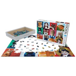 Puzzle 1000 pièces - Chats drôles