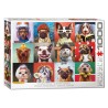 Puzzle 1000 pièces - Chiens drôles
