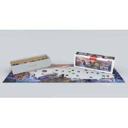 Puzzle 1000 pièces - Panoramique Nous allons à la maison de la grand-mère