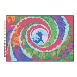 Kit coloriage mystère Mandala Exotique Graph'It GO