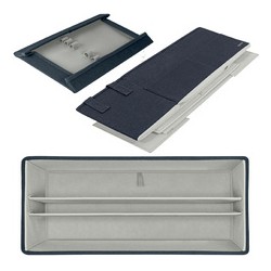 Sac de rangement en tissu avec couvercle - 46.5x20x26 cm