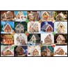 Boîte en métal avec puzzle de 550 pcs - Maison de pain d'épice