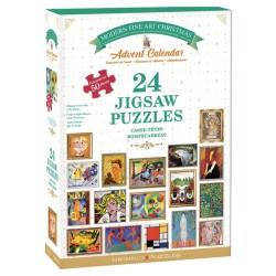 Calendrier de l'Avent Eurographics, 24 puzzles de 50pcs - Art moderne