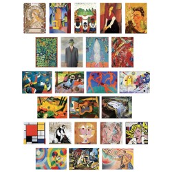 Calendrier de l'Avent Eurographics, 24 puzzles de 50pcs - Art moderne