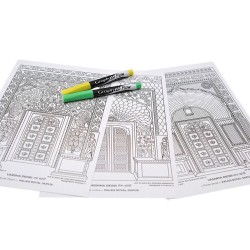 Set coloriage avec Atelier Mandala - Palais royal Jaipur