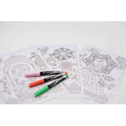 Set coloriage avec Atelier Mandala - Arbre de vie