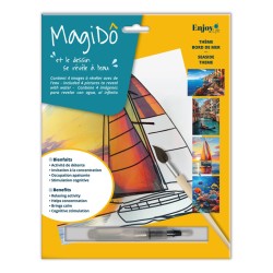 Coloriage à l'eau MagiDô x4pcs - Thème Bord de Mer