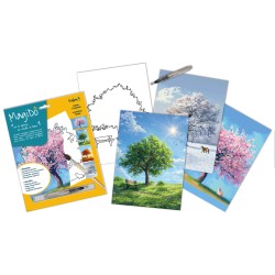 Coloriage à l'eau MagiDô x4pcs - Thème 4 saisons