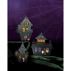 Kit créatif Halloween Maisons hantées en papier