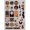 Bloc papier à motifs Halloween 160 g/m², 20 fls A4 assortis