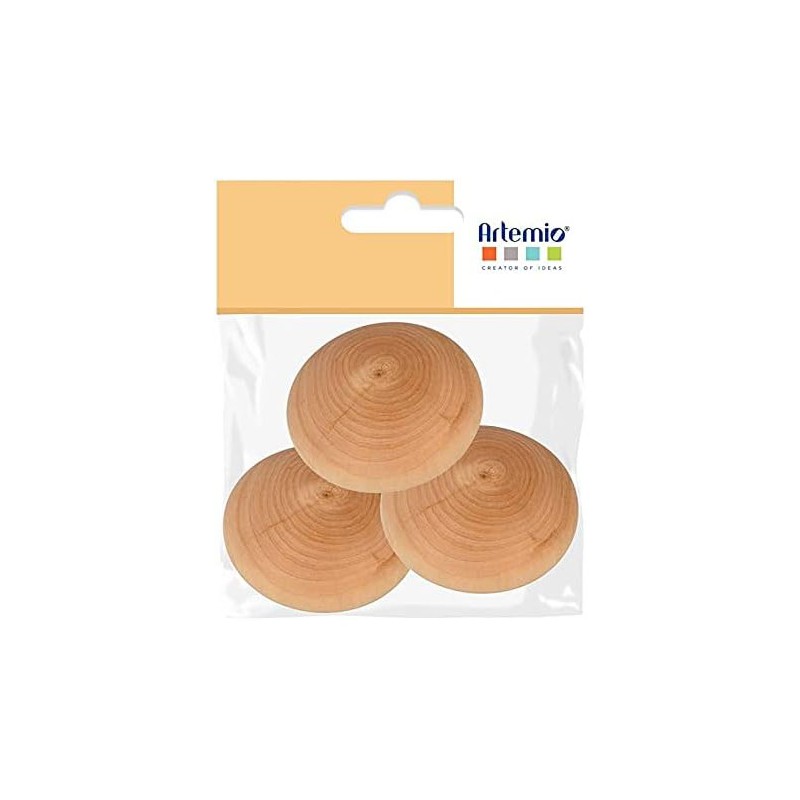 Galets en bois ø7cm x3pcs