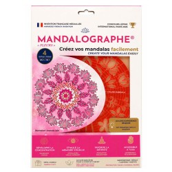 Gabarit pour mandalas Mandalographe - Fleurs