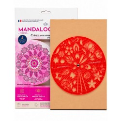 Gabarit pour mandalas Mandalographe - Fleurs