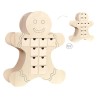 Calendrier de l'Avent en bois Bonhomme pain d'épice - Noël à croquer