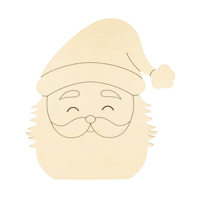 Calendrier de l'Avent en bois Père Noël - Santa Baby