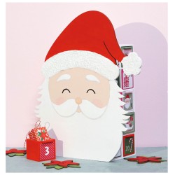 Calendrier de l'Avent en bois Père Noël - Santa Baby