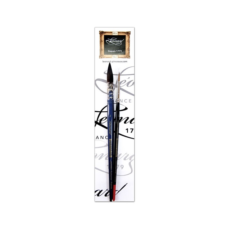 Set de 2 pinceaux aquarelle - La Base n°2