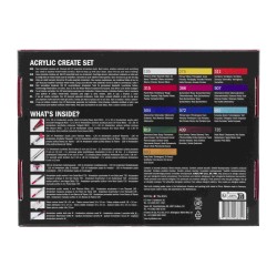 Set "Tout en Un "acrylique Amsterdam de 20 pcs