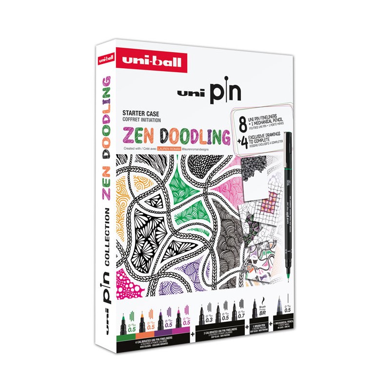 Coffret initiation Zen Doodling Uni Pin
