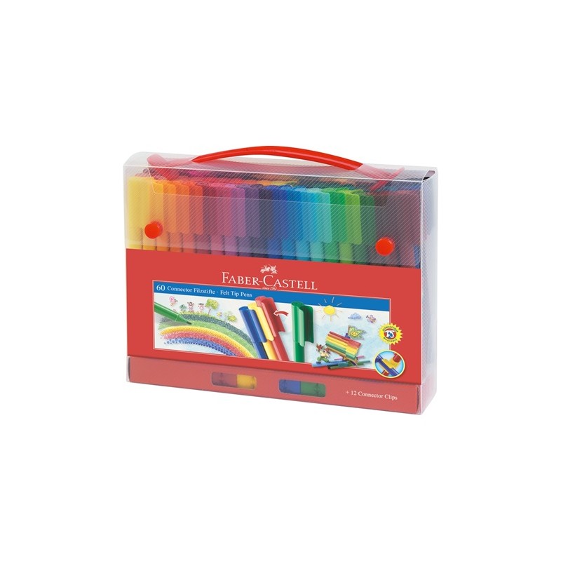 Mallette de 60 feutres de coloriage Connector